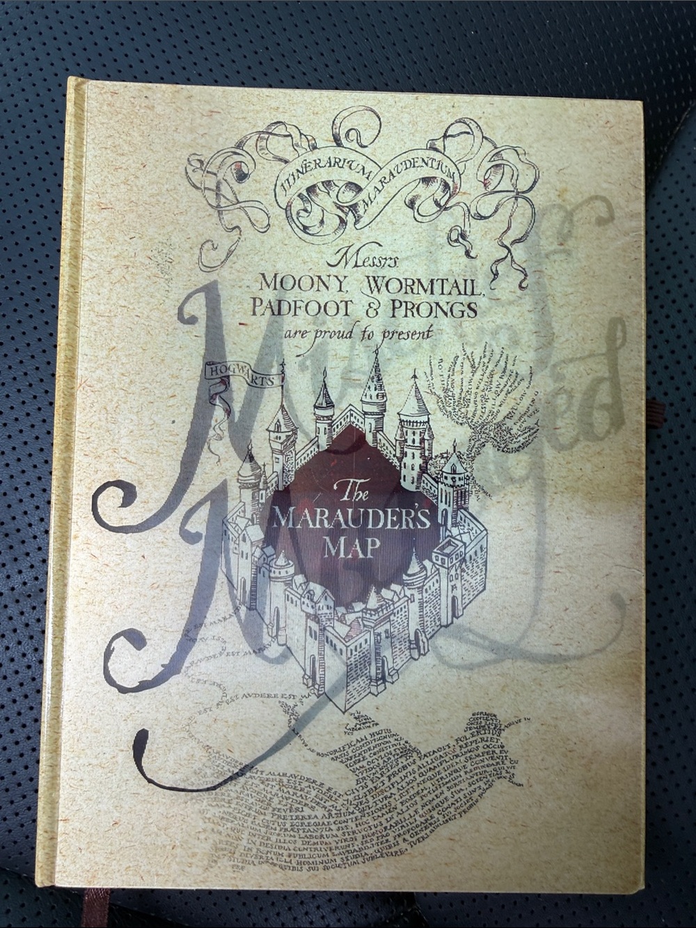 The Marauder's Map Hardcover Journal - Brown Vintage Illustration